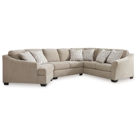 Ashley Furniture Brogan Bay Cork 3pc Sectional With LAF Cuddler