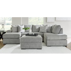 Ashley Furniture Casselbury Cement 2pc LAF Sectional With Ottoman