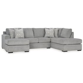 Ashley Furniture Casselbury Cement 2pc Sectional With RAF Corner Chaise