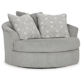 Ashley Furniture Casselbury Cement Oversized Swivel Accent Chair