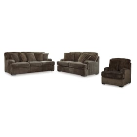 Ashley Furniture Aylesworth Chocolate 3pc Living Room Set