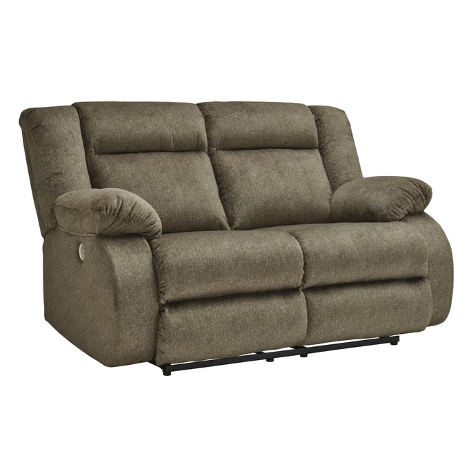 Ashley Furniture Burkner Mocha Power Reclining Loveseat 5380374