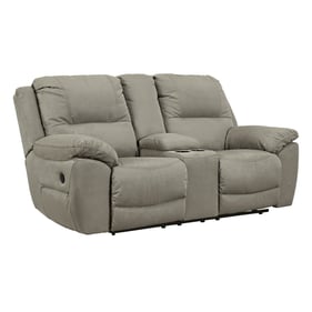 Ashley Furniture Next Gen Gaucho Putty Double Reclining Loveseat With Conso...