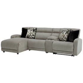 Ashley Furniture Colleyville Stone 4pc LAF Power Reclining Sectional With C...