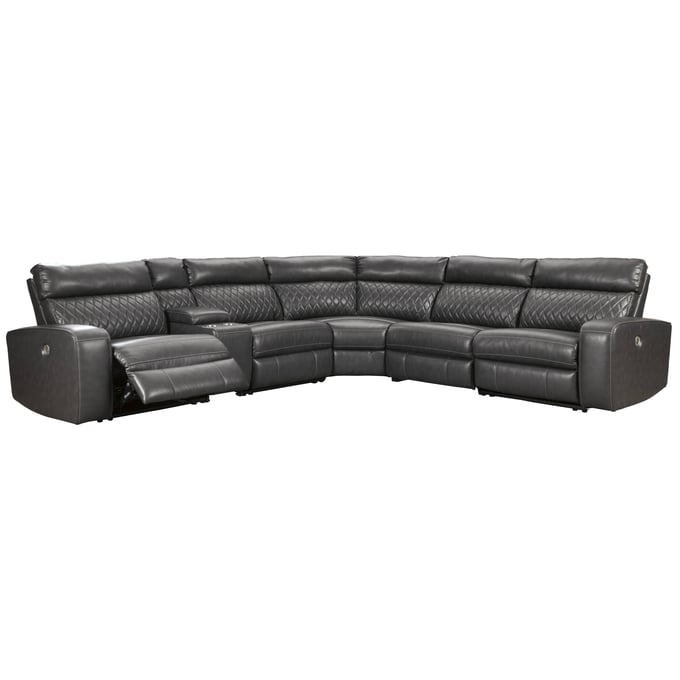 Ashley Furniture Samperstone Gray 6pc Sectional 55203S2