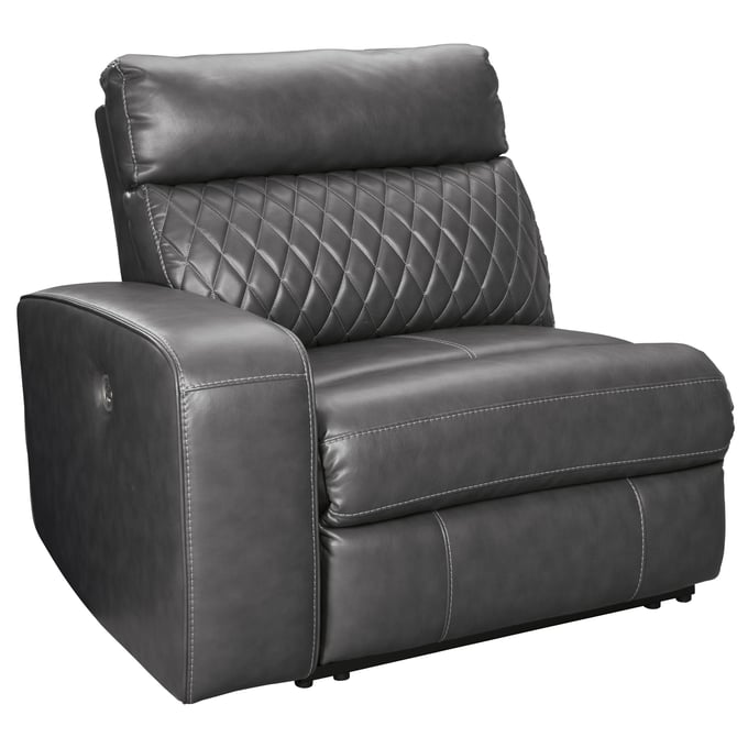 Ashley Furniture Samperstone Gray LAF Zero Wall Power Recliner 5520358