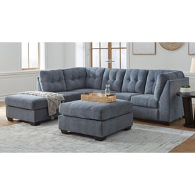 Ashley Furniture Marleton Denim 2pc LAF Sectional With Ottoman