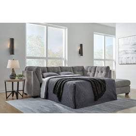 Ashley Furniture Marleton Gray 2pc Sleeper Sectional With RAF Chaise