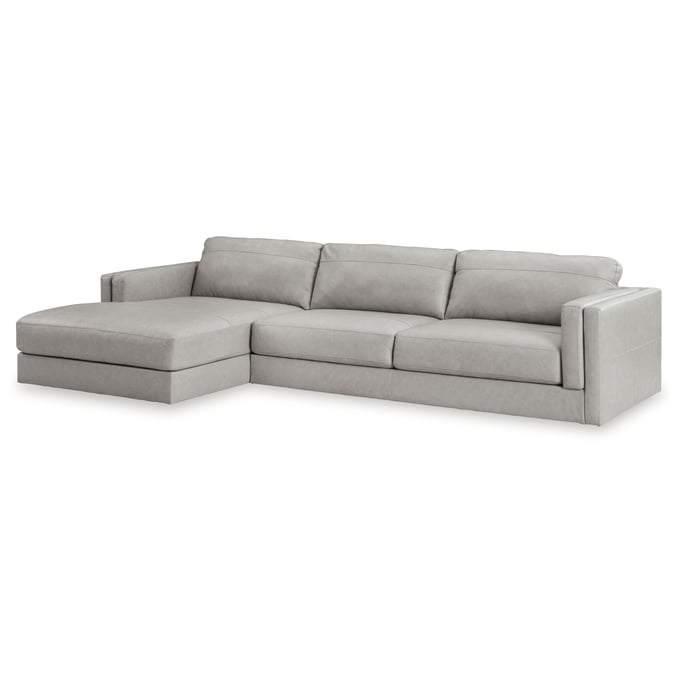 Ashley Furniture Amiata Glacier 2pc LAF Sectional With Chaise 57404S1