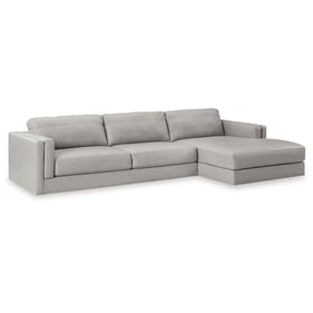 Ashley Furniture Amiata Glacier 2pc RAF Sectional With Chaise