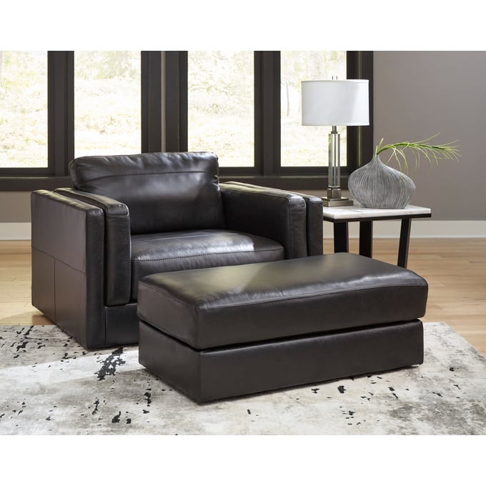 Ashley Furniture Amiata Onyx Chair And Ottoman Set 57405-CHO-S1