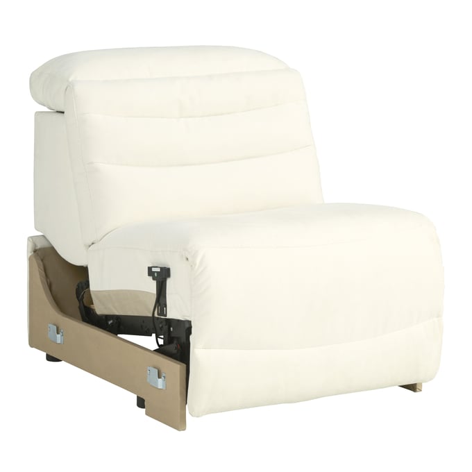 Ashley Furniture Next Gen Gaucho Chalk Power Armless Recliner With Adjustable Headrest 5850531