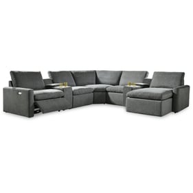 Ashley Furniture Hartsdale Granite 7pc Power Reclining Sectional