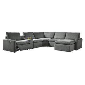 Ashley Furniture Hartsdale Granite 6pc RAF Console Reclining Sectional With...