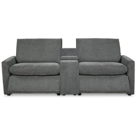 Ashley Furniture Hartsdale Granite 3pc Power Reclining Sectional Loveseat W...