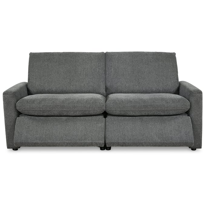 Ashley Furniture Hartsdale Granite 2pc Power Reclining Sectional Loveseat 60508S9