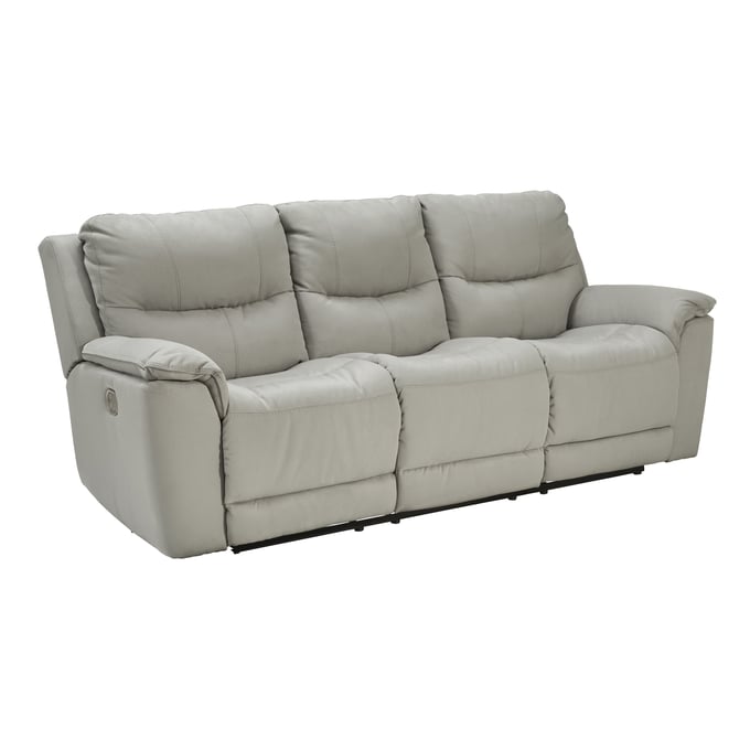 Ashley Furniture Next Gen Gaucho Fossil Power Reclining Sofa With Adjustable Headrest 6080615