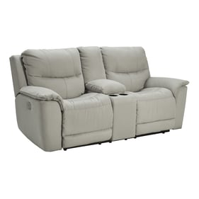 Ashley Furniture Next Gen Gaucho Fossil Power Reclining  Console Loveseat W...