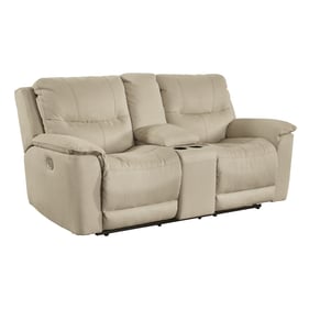 Ashley Furniture Next Gen Gaucho Latte Power Reclining Console Loveseat Wit...