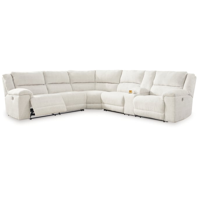 Ashley Furniture Keensburg Linen LAF 3pc Power Reclining Sectional 61807S2