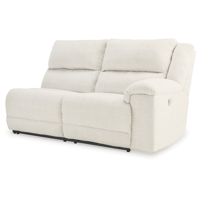 Ashley Furniture Keensburg Linen RAF Reclining Power Loveseat 6180775