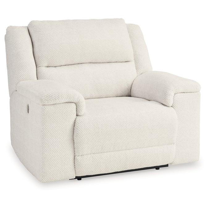 Ashley Furniture Keensburg Linen Wide Seat Power Recliner The