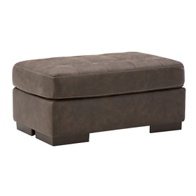 Ashley Furniture Maderla Walnut Faux Leather Ottoman