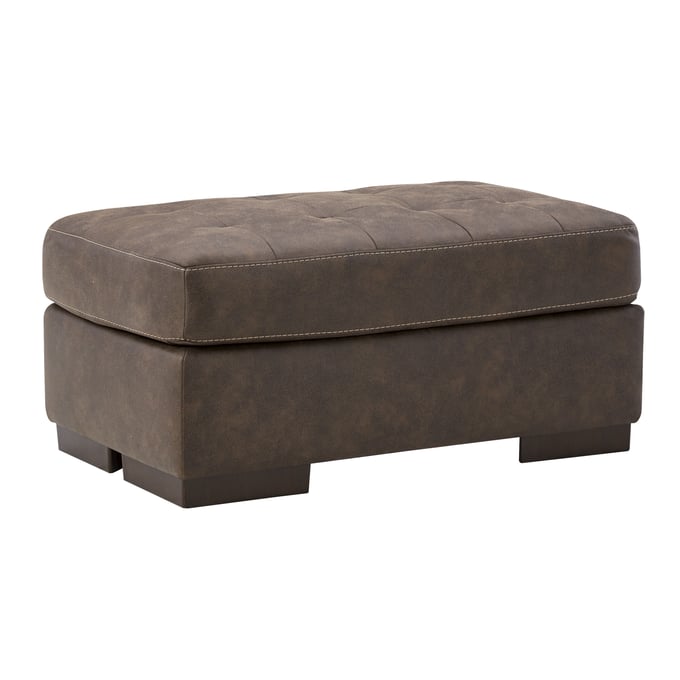 Ashley Furniture Maderla Walnut Faux Leather Ottoman 6200214