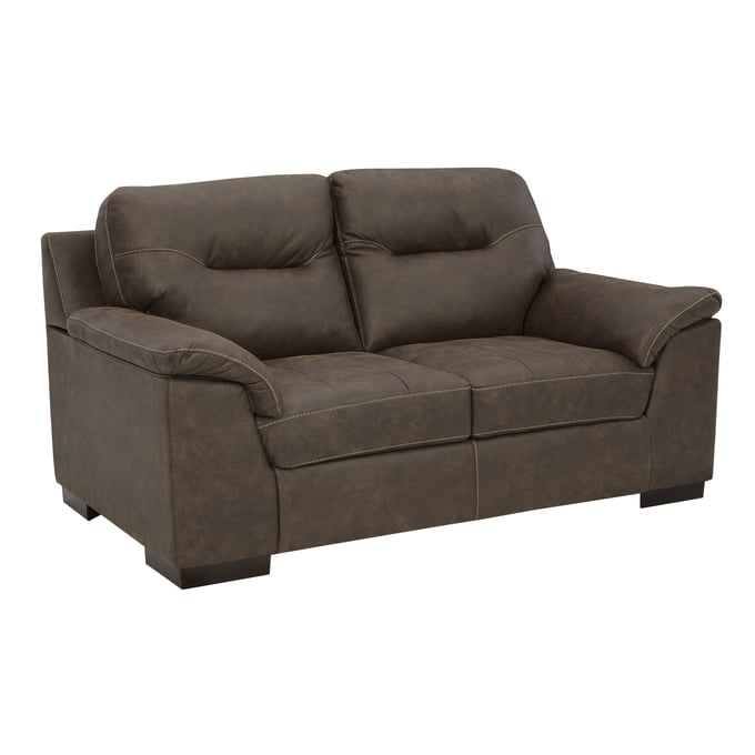 Ashley Furniture Maderla Walnut Fabric Loveseat 6200235