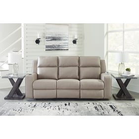 Ashley Furniture Lavenhorne Pebble Reclining Sofa With Drop Down Table