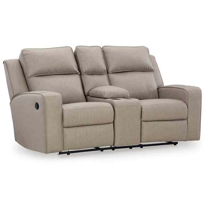 Ashley Furniture Lavenhorne Pebble Double Reclining Loveseat With Console 6330794