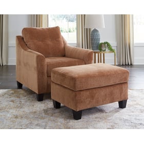 Ashley Furniture Amity Bay Clay Chair And Ottoman Set