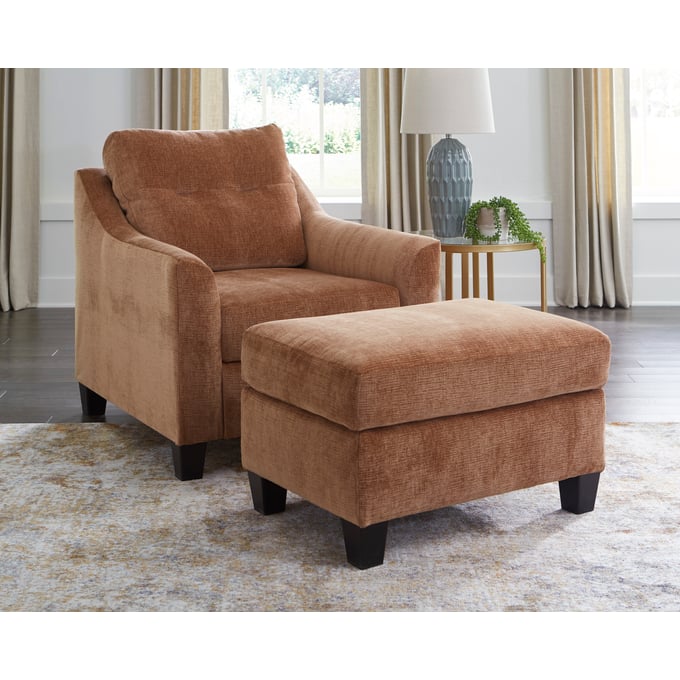 Ashley Furniture Amity Bay Clay Chair And Ottoman Set 67204-CHO-S1