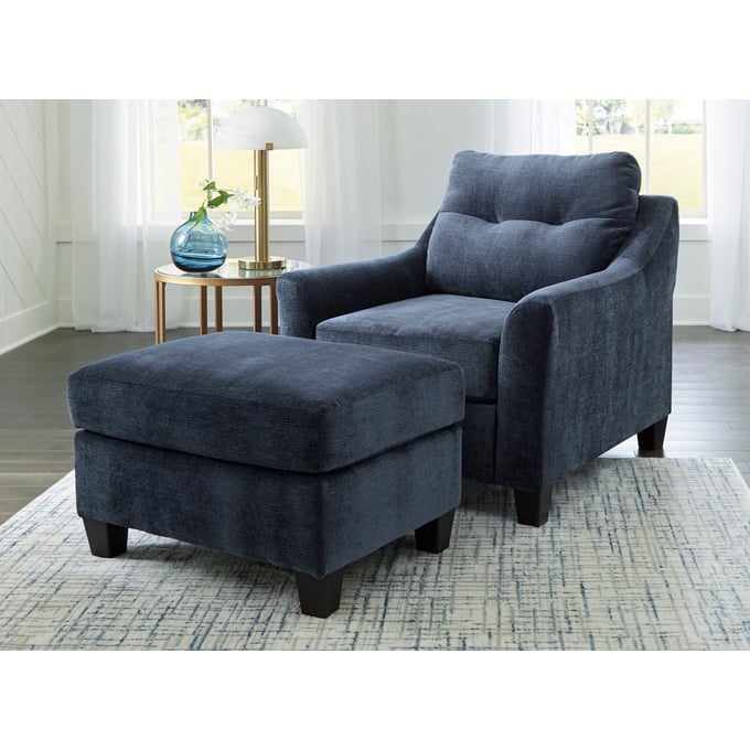 Ashley Furniture Amity Bay Ink Chair And Ottoman Set 67206-CHO-S1