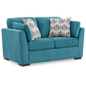 Ashley Furniture Keerwick Teal Loveseat