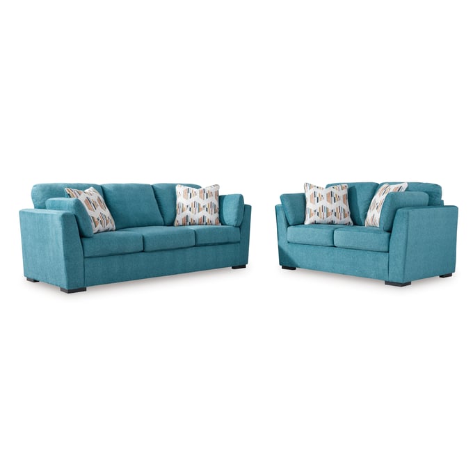 Ashley Furniture Keerwick Teal 2pc Living Room Set 67507-LR-S1