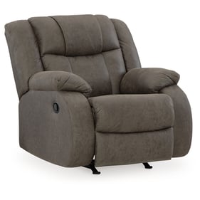 Ashley Furniture First Base Gunmetal Rocker Recliner