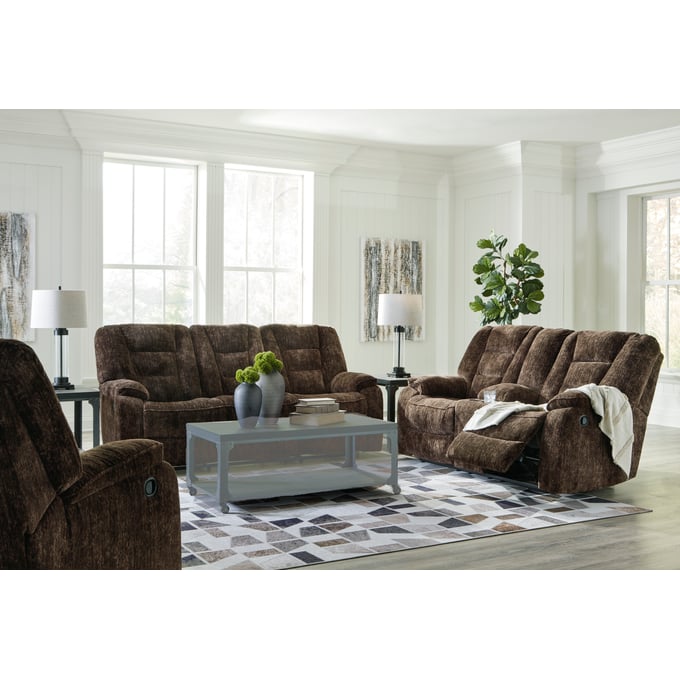 Ashley Furniture Soundwave Chocolate 3pc Living Room Set 74502-LR-S2