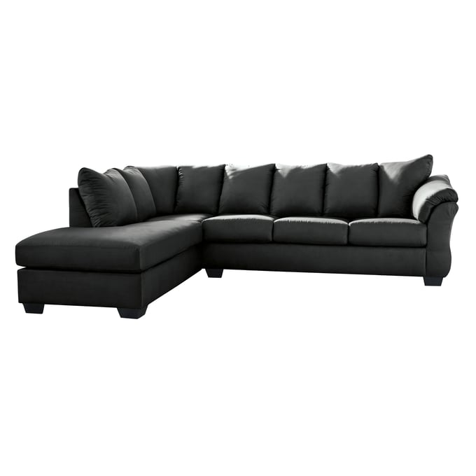 Ashley Furniture Darcy Black LAF Sectional 75008S2