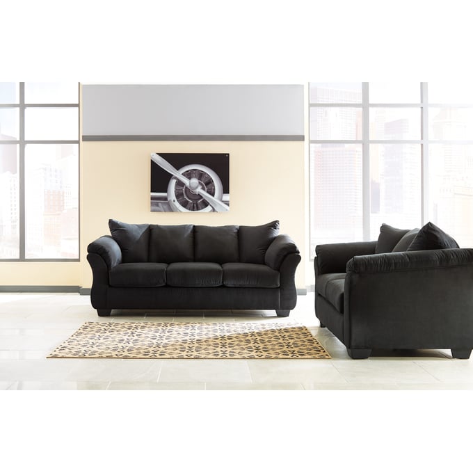 Ashley Furniture Darcy Black 2pc Living Room Set 75008-LR-S2