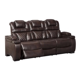 Ashley Furniture Warnerton Chocolate Power Reclining Sofa