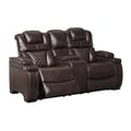 Power Reclining Loveseat with Console and Adjustable Headrest