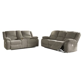 Ashley Furniture Draycoll Pewter 2pc Power Living Room Set