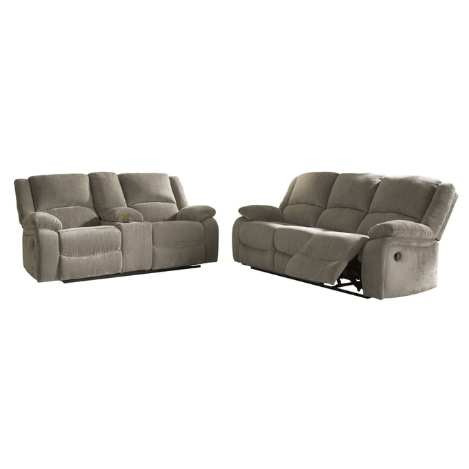 Ashley Furniture Draycoll Pewter 2pc Living Room Set 76505-LR-S1