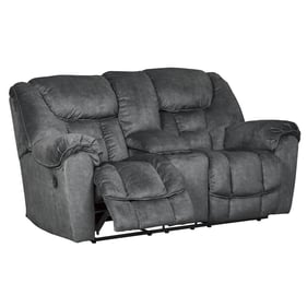 Ashley Furniture Capehorn Granite Double Reclining Console Loveseat