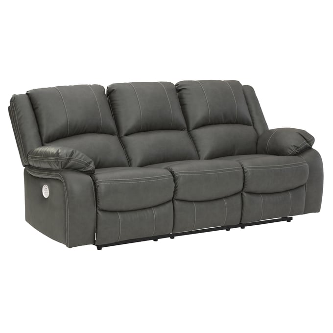 Ashley Furniture Calderwell Gray Reclining Power Sofa 7710387