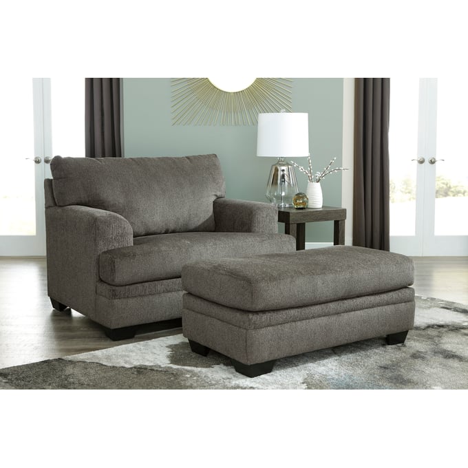 Ashley Furniture Dorsten Slate Chair And Ottoman Set 77204-CHO