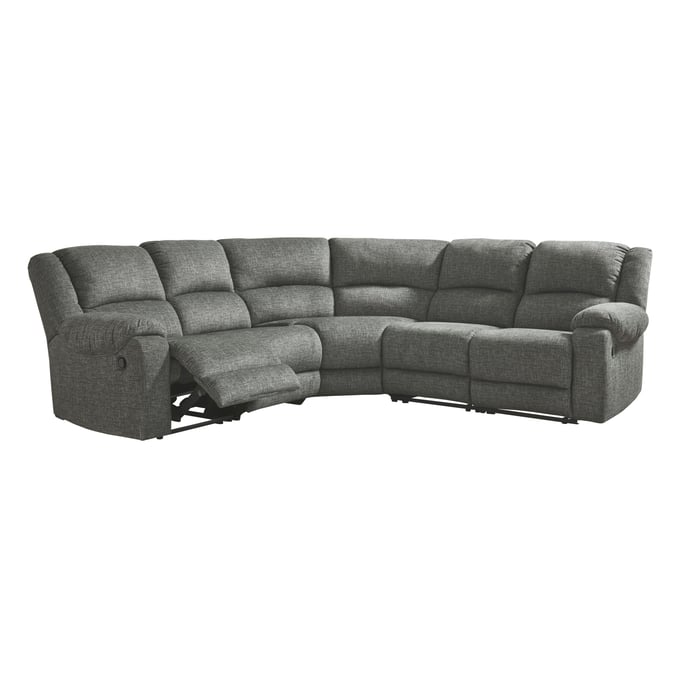 Ashley Furniture Goalie Pewter 5pc Reclining Sectional 79103S5