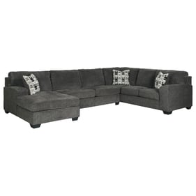 Ashley Furniture Ballinasloe Smoke 3pc Sectional With LAF Corner Chaise