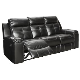 Ashley Furniture Kempten Black Reclining Sofa